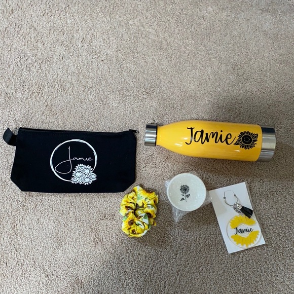 Jamie name sunflower set - Picture 5 of 5